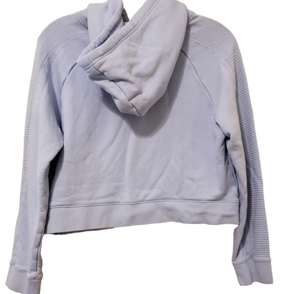 Adidas Cropped Hoodie Ribbed Sleeves - Picture 8 of 9